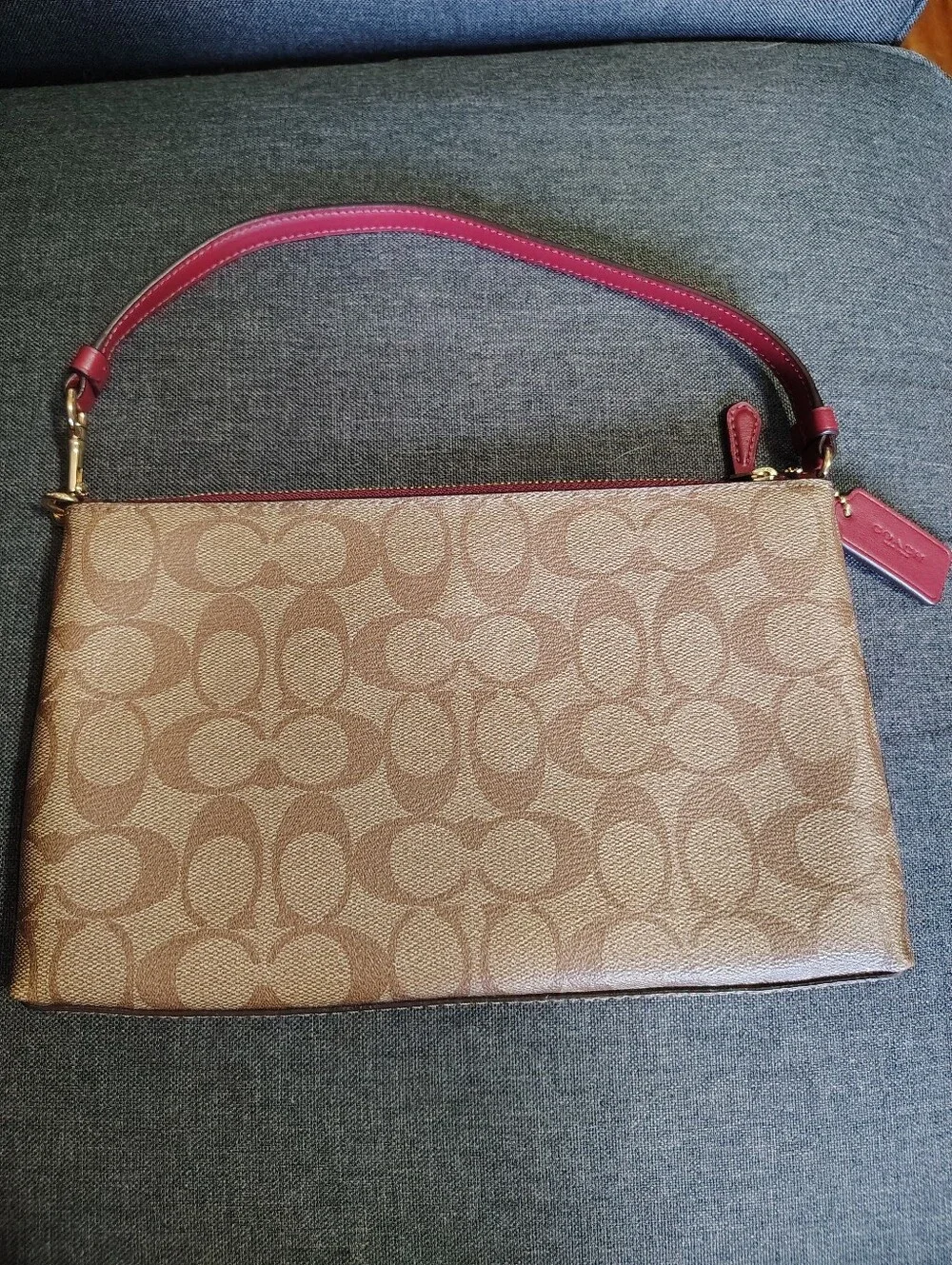 Large Coach Graffiti Wristlet